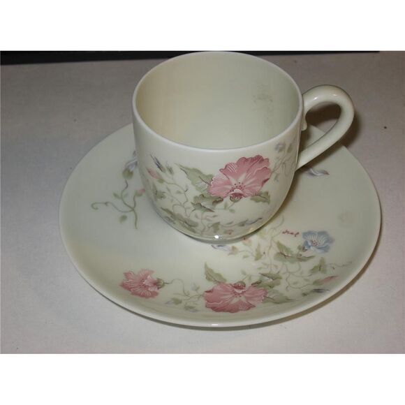Limoges Jammet Seignolles Montbrison Demitasse Coffee Cup‎ & Saucer Set - Picture 1 of 5